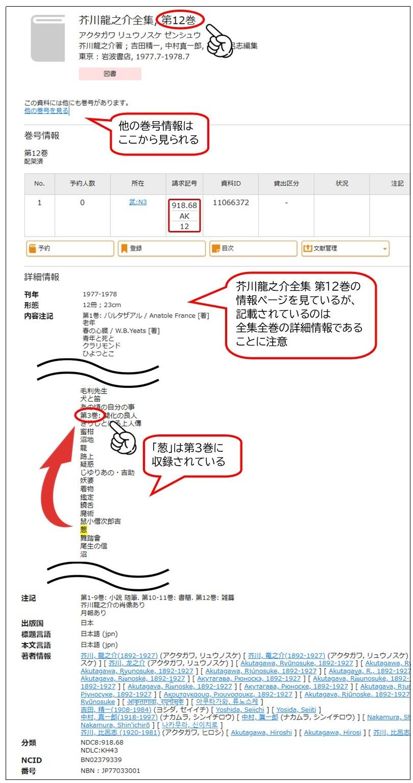 芥川龍之介全集の詳細情報